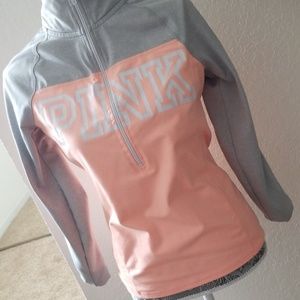 Pink coral zip up